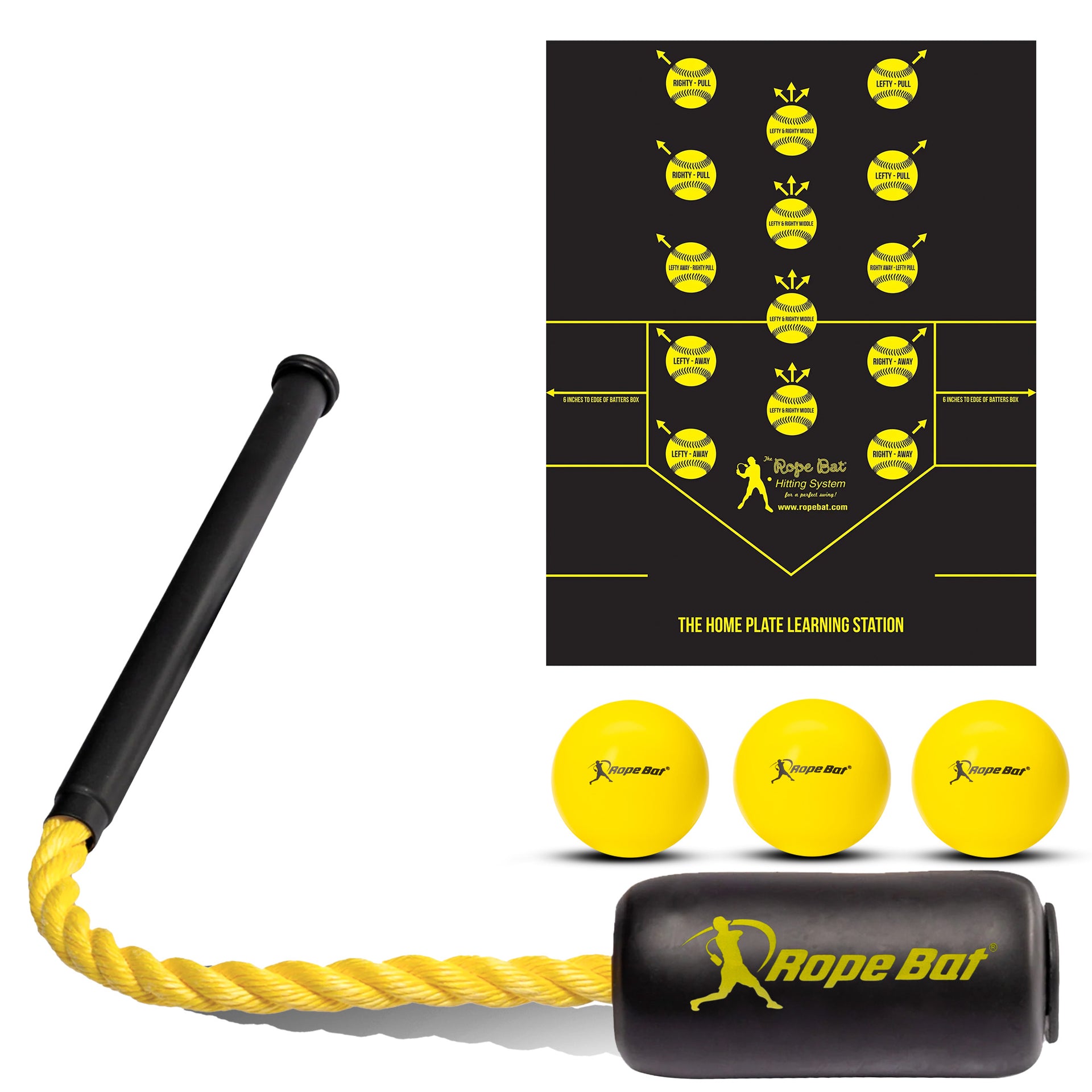 batting practice fishing pole Rope Bat® Batting Practice Bundle