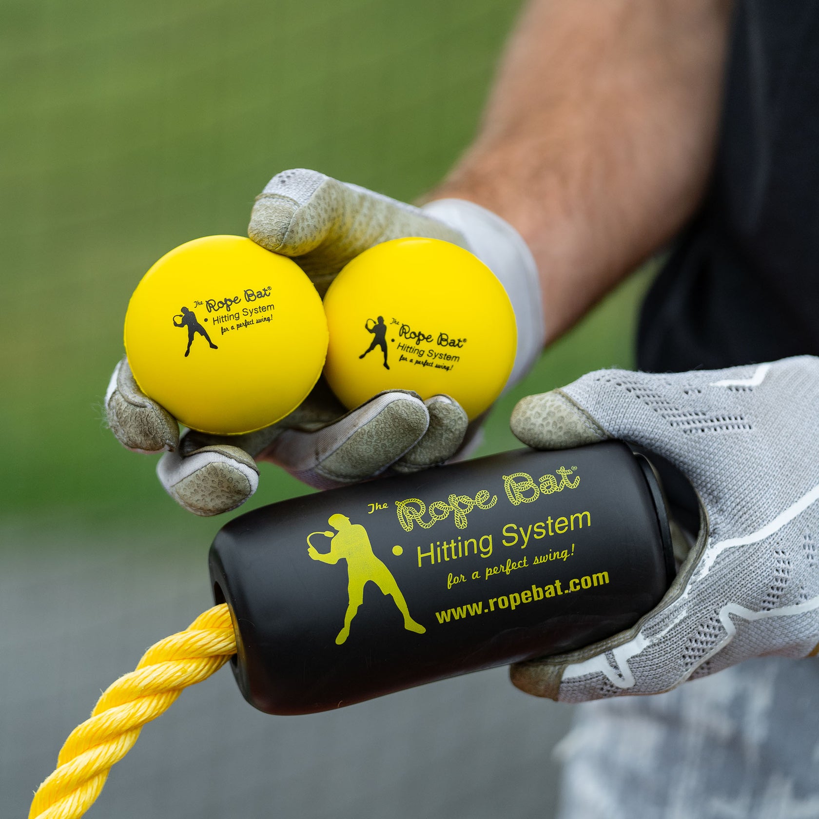 The Rope Bat® Baseball / Softball Swing Trainer & Hitting Aid
